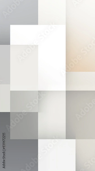 Obraz Minimalist Abstract Image Pattern Background, Simple Geometric Shapes in Neutral Colors Gray and White, Texture, Wallpaper, Background, Cell Phone Cover and Screen, Smartphone, Computer, Laptop, 9:16 
