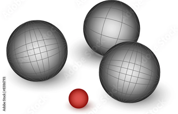 Fototapeta partie de pétanque