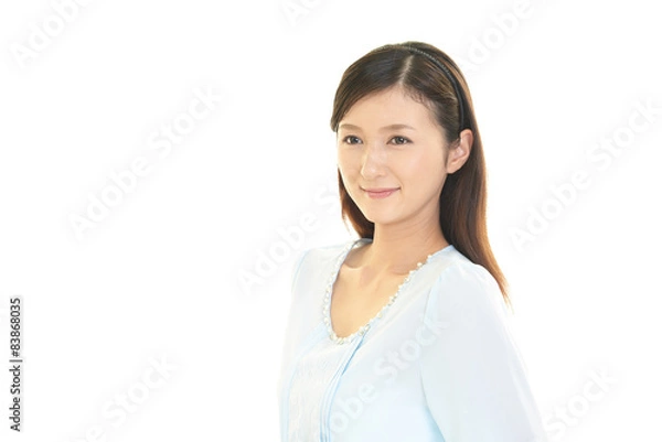 Obraz 微笑む女性