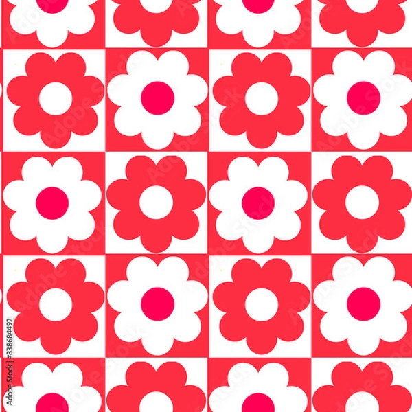 Obraz seamless background with flowers