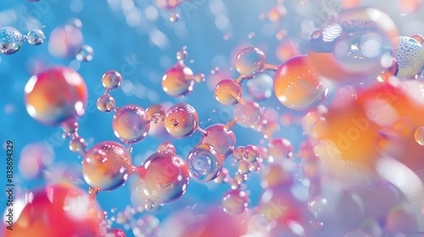Fototapeta buble background with bokeh