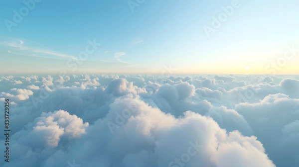 Fototapeta Background of sky with clouds.
