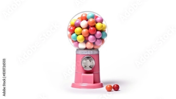 Fototapeta Carousel Gumball Machine Isolated on white background