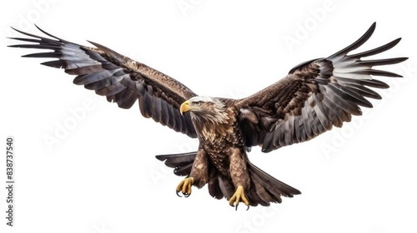 Fototapeta Eagle Isolated on white background
