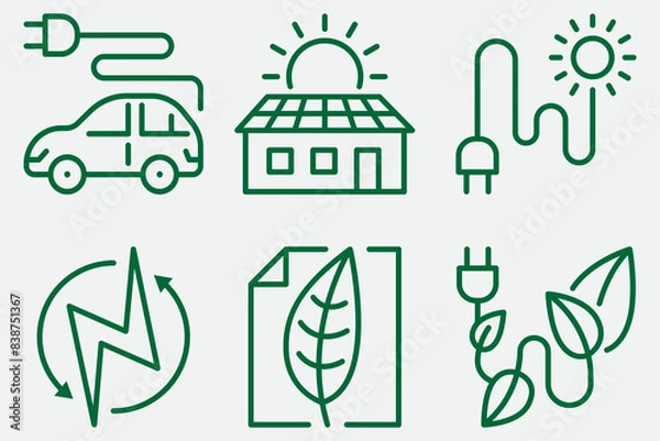 Fototapeta Bio Energy. Good for the environment, nature, technology etc