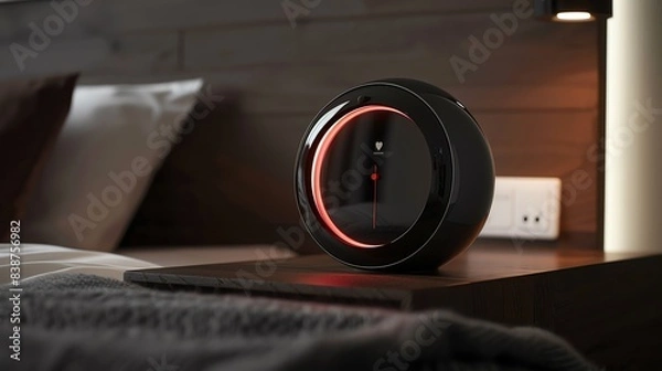 Fototapeta Alarm clock with a sleek, modern look and feel