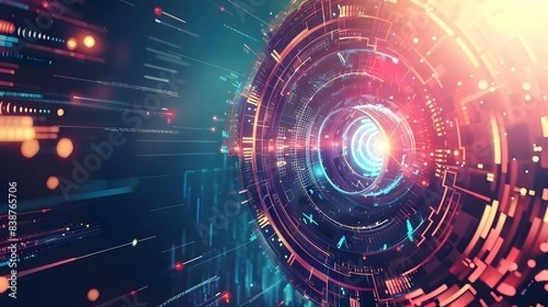 Obraz Digital technology world: Business virtual concept