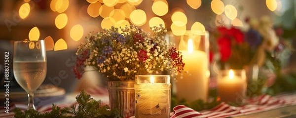 Obraz  candles in a glass