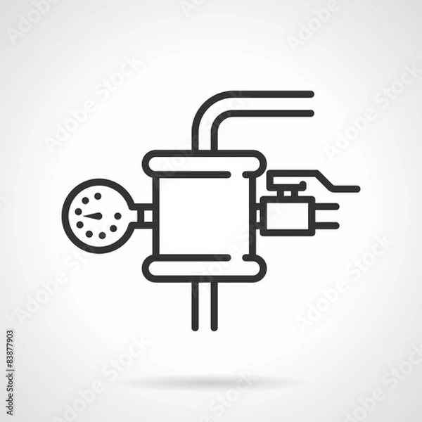 Fototapeta Pressure testing vector icon
