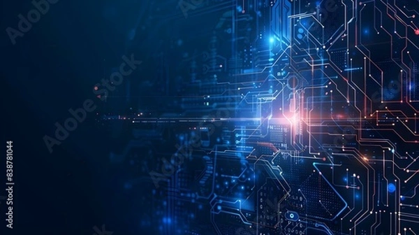 Fototapeta Abstract technology digital hi-tech concept background