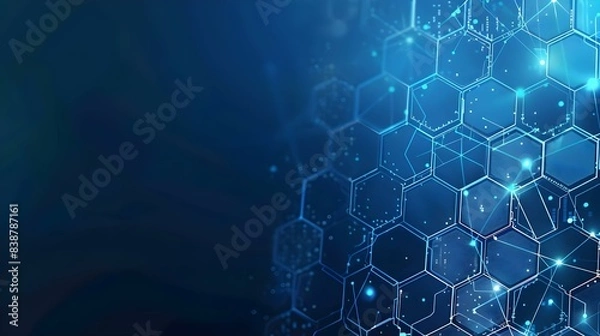 Obraz Technical network banner background