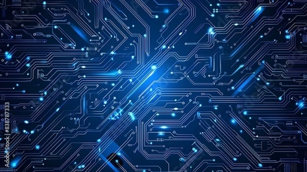 Obraz Modern technology circuit board texture background
