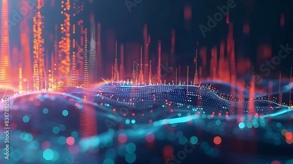Obraz Abstract technology big data background concept