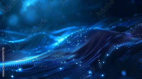 Obraz Abstract blue technology concept background