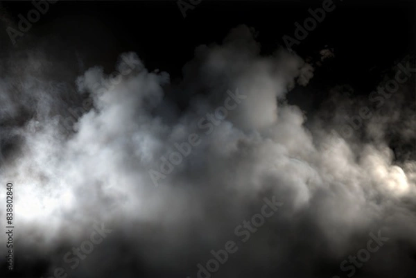 Fototapeta white clouds in a dark background