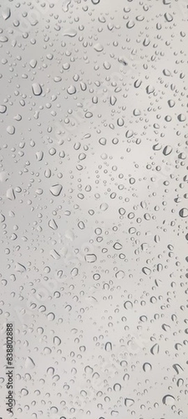 Fototapeta a picture of rain on a car's windshield as seen through the window