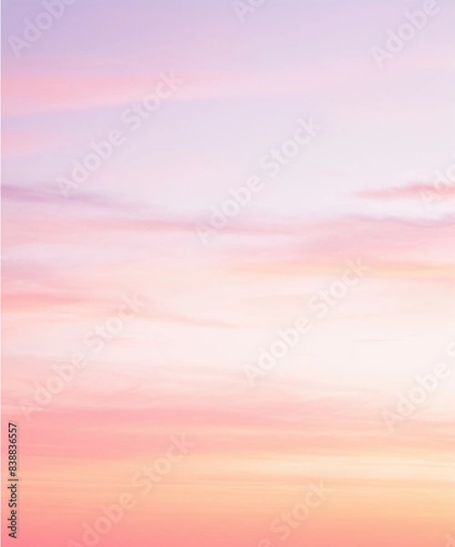 Obraz pink sky and clouds background