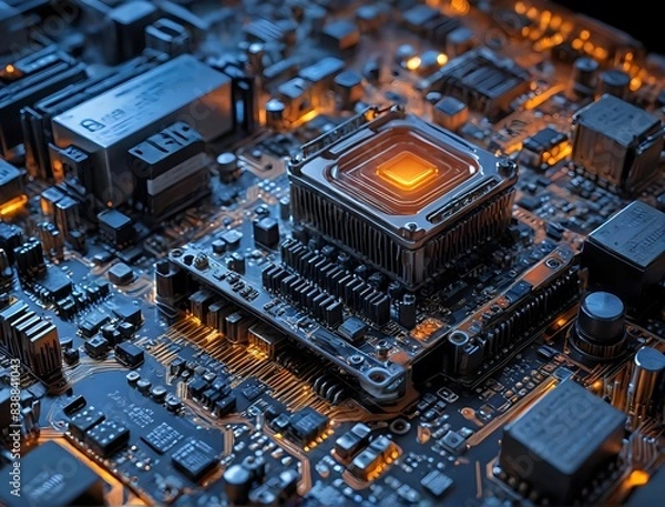 Obraz AI-Enabled CPU Chipset with Robot Integration