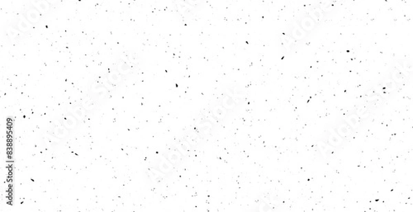 Obraz Seamless patern subtle black grunge speckle on white background. Distress grain abstract texture with grungy splash dirty repeated pattern. Backdrop with specks, grit, scratches, rough sand effect  