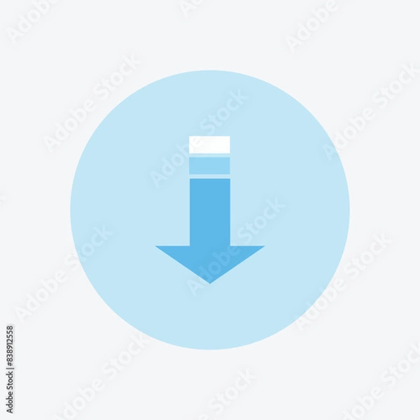 Obraz Download vector icon,symbol arrow button for apps and website    