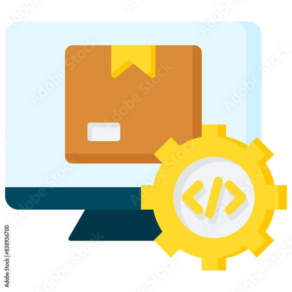 Fototapeta Logistics Software Icon