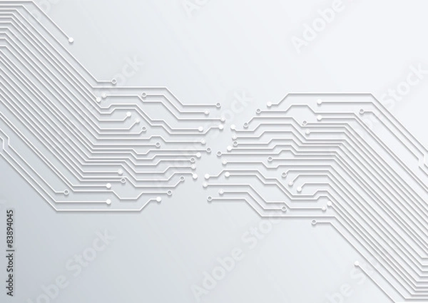 Fototapeta abstract technology background - circuit board texture vector