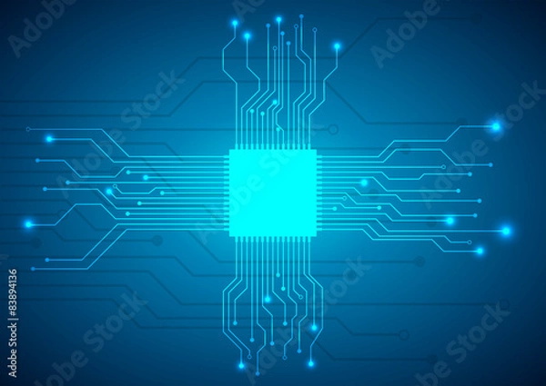 Fototapeta circuit board vector background