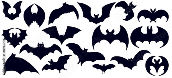 Fototapeta bat icons bundle