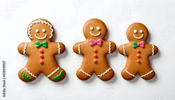 Fototapeta Ginger bread isolated on white Background