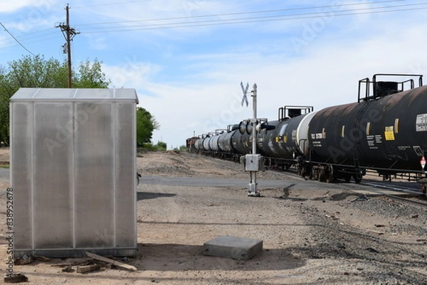 Fototapeta american freight train 