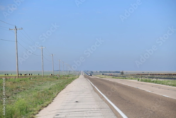 Fototapeta empty road with no traffic