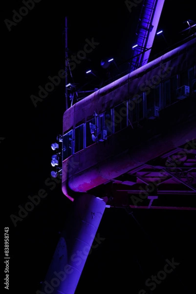 Obraz Tbilisi TV tower at night, Georgia