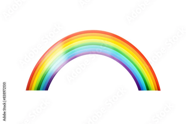 Fototapeta Mystical Rainbow Dance on a Blank Canvas on a White or Clear Surface PNG Transparent Background..