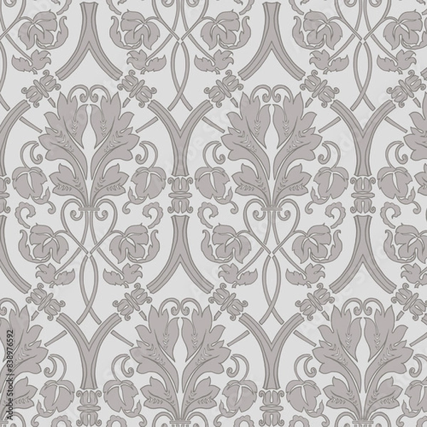 Fototapeta seamless damask pattern