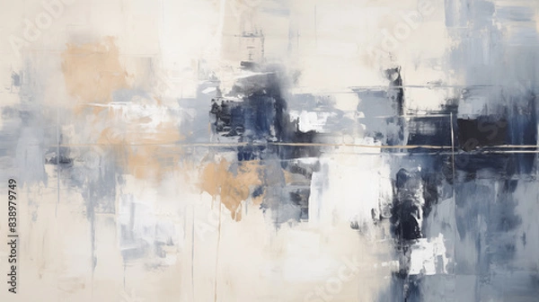 Fototapeta Colorful multicolored art painting texture. Abstract painting with vibrant colors