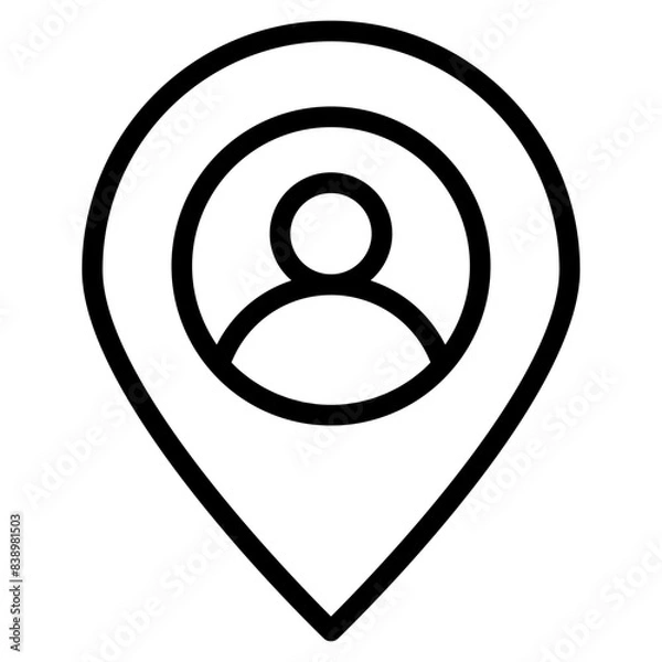 Fototapeta location icon
