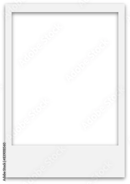 Fototapeta Portrait Polaroid Photo Frame with drop shadow effect