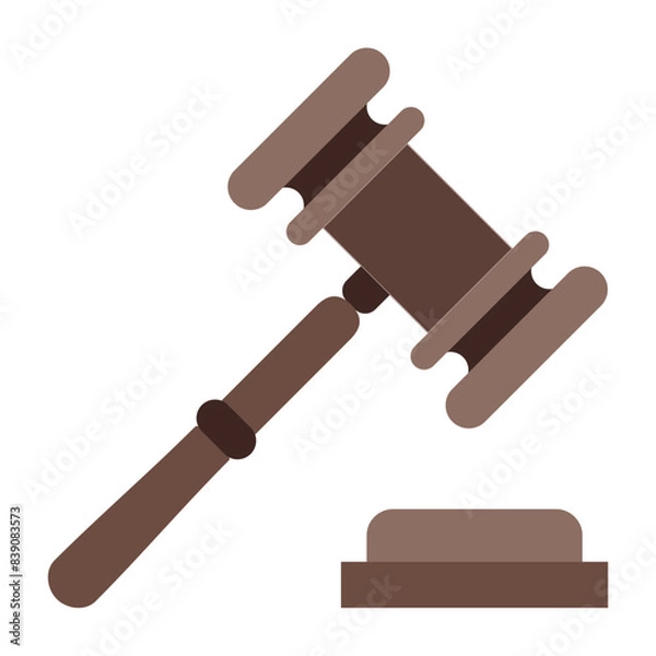 Obraz Gavel Flat icon