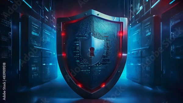 Obraz High-Security Data Centre Protection and Cybersecurity Measures