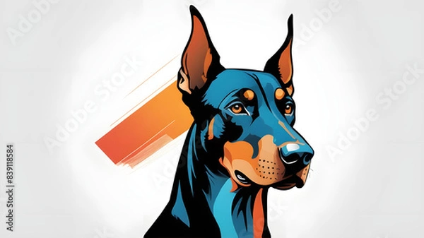Obraz doberman