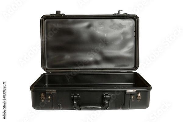 Obraz Open black case isolated on transparent background