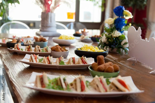 Obraz Idea aperitivo con tramezzini