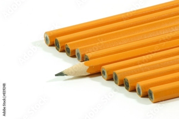 Obraz school supplies, pencils 4