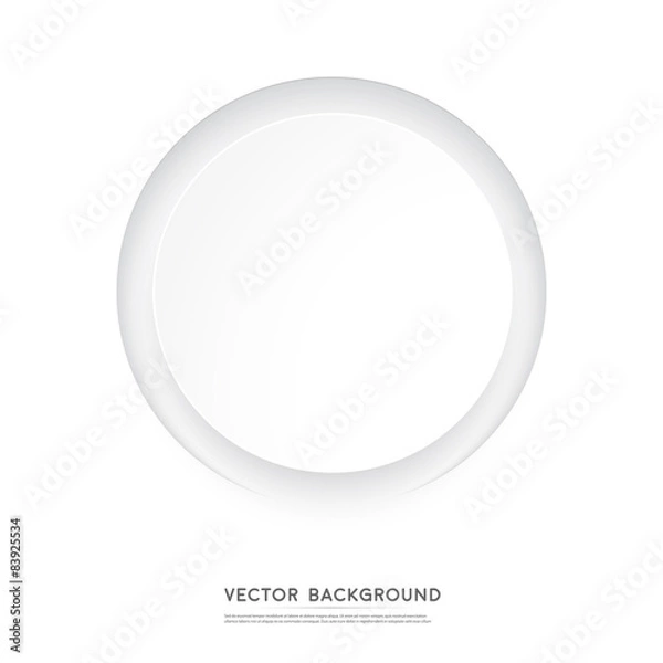 Fototapeta Vector Paper circle banner. 