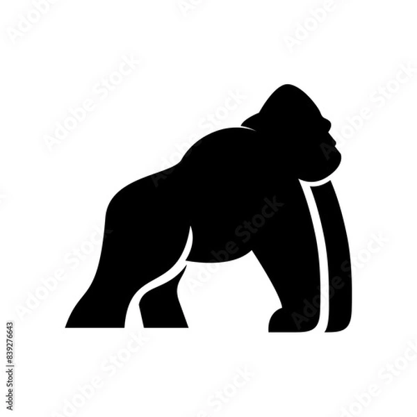 Fototapeta Gorilla logo icon, vector illustration design