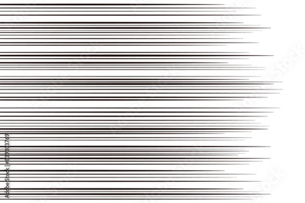 Obraz スピード線　横線A　背景トーン素材