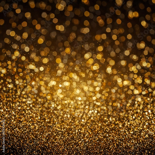 Fototapeta Bokeh Backgrounds with Golden Shimmer.