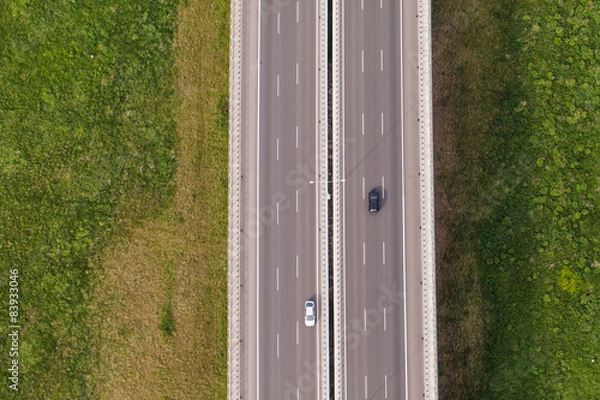 Obraz aerial view of highway