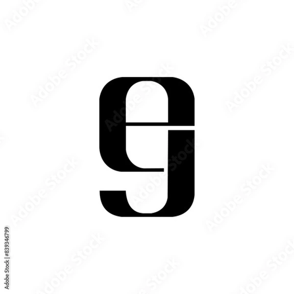 Obraz EJ Letter Logo