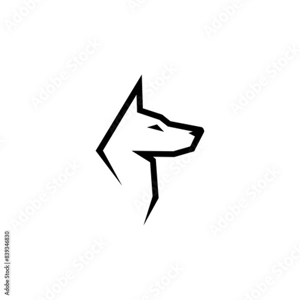 Obraz Dog Line Logo